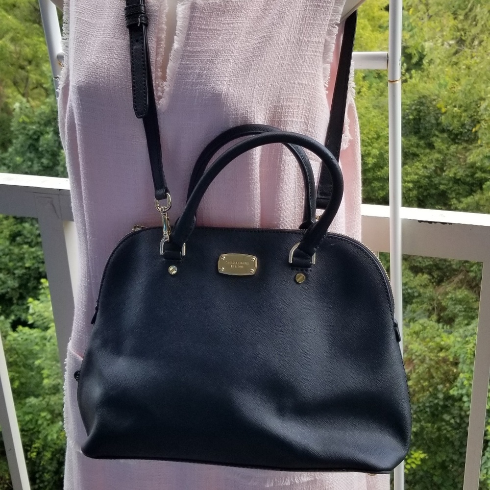Michael Kors Black Saffiano Dual Handle Bag